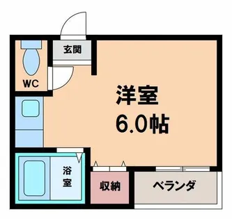ウィン長居西【5階】の間取り
