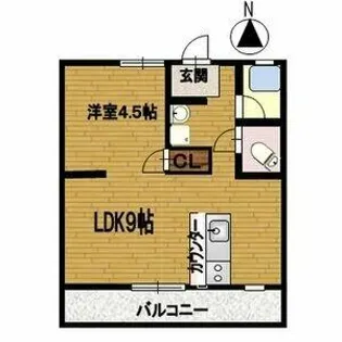 fメゾン堀田【103号室】の間取り