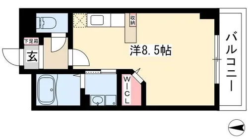 Park Front Nakamura【2階】の間取り