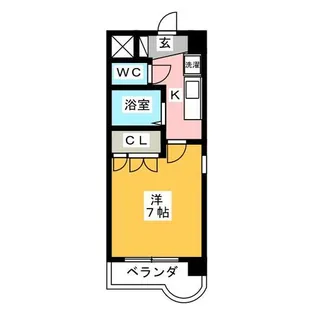 エクセルシオール金山【1階】の間取り