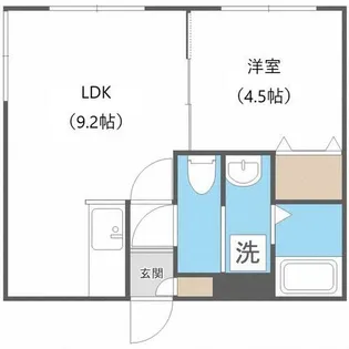 ブランノワール桑園【2階】の間取り
