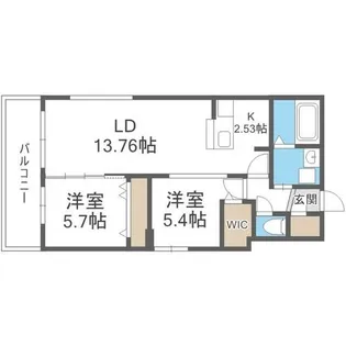 Grand Calme琴似【4階】の間取り
