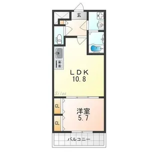 ジーメゾン泉佐野新町【2階】の間取り