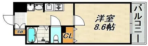 ファインパレス【6階】の間取り