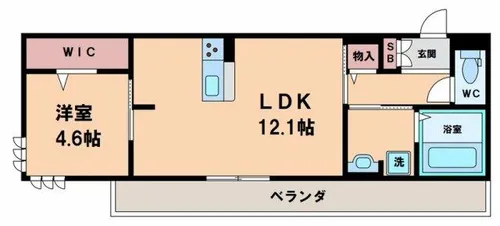 Sinfaria YUZATO B棟【1階】の間取り