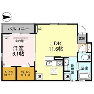兵庫県西宮市甲子園口4丁目【アパート】の間取り
