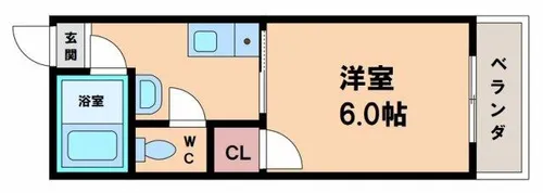 ビルシャナ長居【2階】の間取り