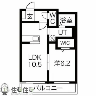 VILLA浄水【503号室】の間取り