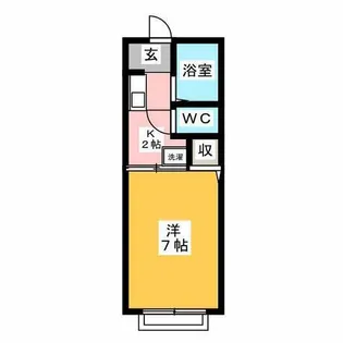 近商赤渋ハイツ【2階】の間取り
