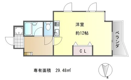 デトム・ワン銀閣寺道【6階】の間取り
