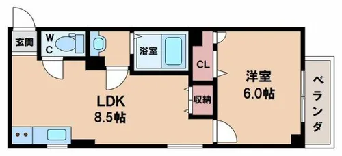 オーナーズマンション阪南Ⅳ【2階】の間取り