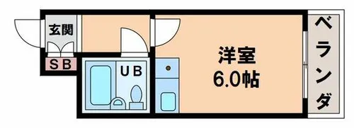 朝日プラザ天王寺東ピエ・タ・テール【5階】の間取り