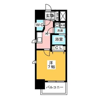 エステムコート名古屋ステーションクロス【14階】の間取り