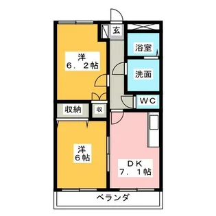 セレーノ・エッセン【1階】の間取り