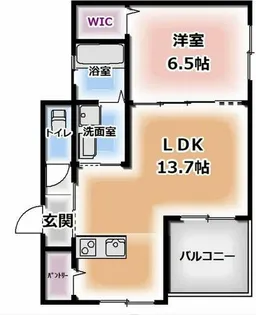 クレシア【1階】の間取り