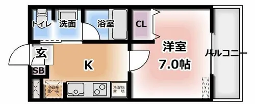 松尾ハイツ寝屋川【3階】の間取り