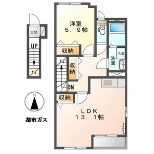 パレス春明【2階】の間取り