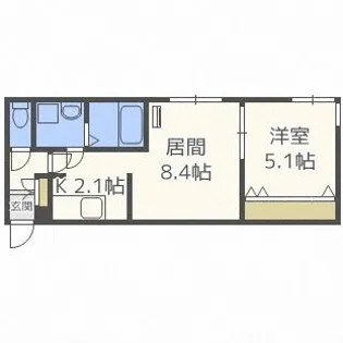 アクシズ171【3階】の間取り