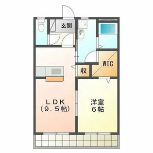 ブロードタウン神野 Ⅱ E【103号室】の間取り