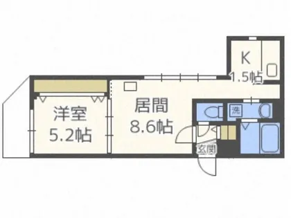 Encore札幌【4階】の間取り
