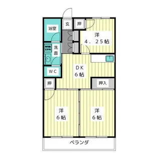 本郷第1コーポ【6階】の間取り