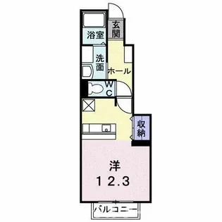 イーストハイムⅡ【1階】の間取り