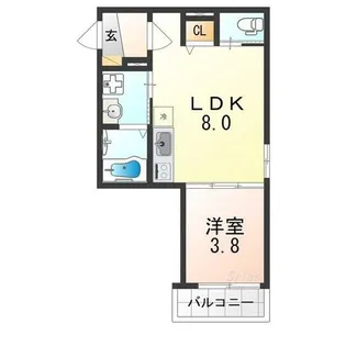 F asecia algol【1階】の間取り