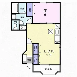 ブルー スカイⅠ【1階】の間取り