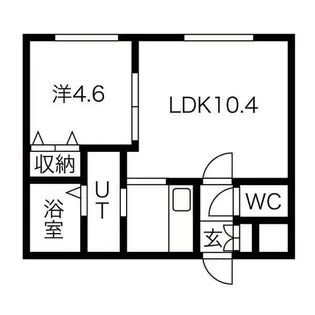 ボナールカノンN43【1階】の間取り