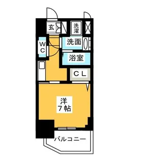 S-RESIDENCE平安通【6階】の間取り