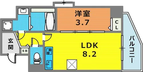 マンション八雲【5階】の間取り