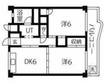 新高マンション【3階】の間取り