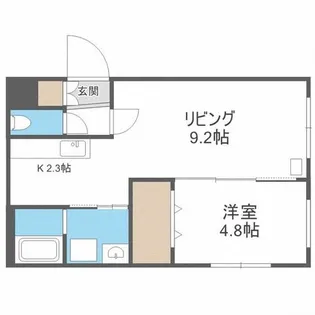 GROVE E MARUYAMA【2階】の間取り