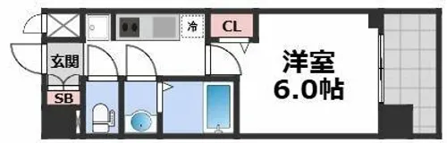 プレサンス大正エミナンス【2階】の間取り