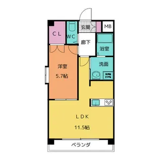 レジェンド21【4階】の間取り