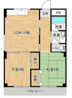 福沢ビル【402号室】の間取り