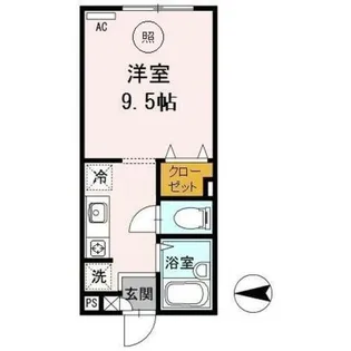 兵庫県西宮市河原町【アパート】の間取り