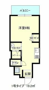 MODERN PALAZZO大手門Ⅱ【2階】の間取り