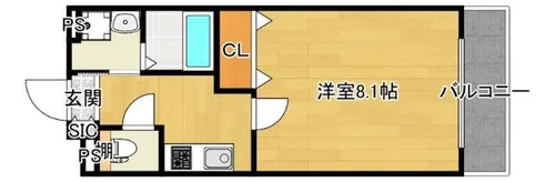 メゾン アイカワ【1階】の間取り