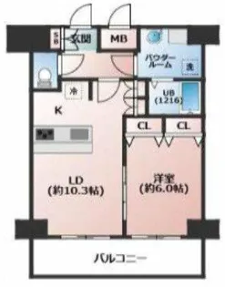 プレサンス大阪城公園パークプレイス【10階】の間取り
