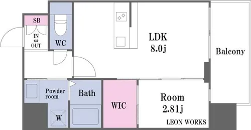 LiveCasa天満橋【7階】の間取り