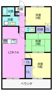アーバン西岡崎【4階】の間取り