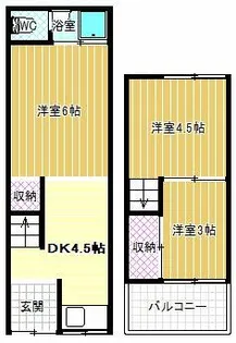 大阪府松原市高見の里4丁目【一戸建】の間取り