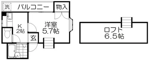 サン・レントコーポ【4階】の間取り