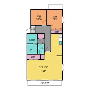 ドルフ花咲【101号室】の間取り