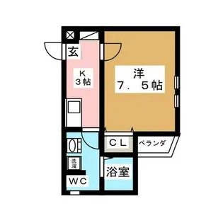 フェリーク新栄【1階】の間取り