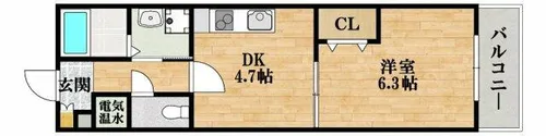 ソレジオ岬【1階】の間取り