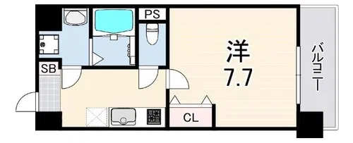 LIVIAZ KOBE CREST【3階】の間取り