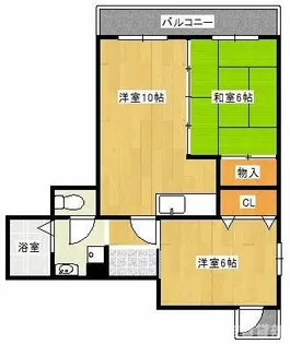 ペガサス1番館住吉【3階】の間取り