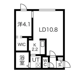 北斗エンブレム札幌【3階】の間取り